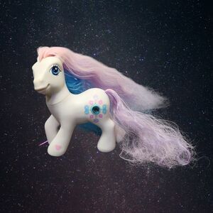 My Little Pony Crystal Princess G3 Precious Gem Long Fancy Hair 2005 White Jewel